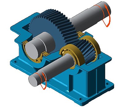 Figure 3: Example gearbox from the FVA-Workbench software